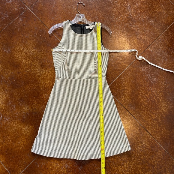 LOFT Sleeveless Knit A-line Dress 2P Cream - Picture 3 of 9